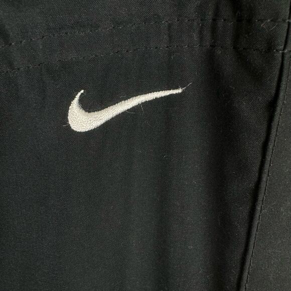 Nike Black Elastic Waist Straight Leg Lightweight Track Pants Size M - Picture 6 of 8